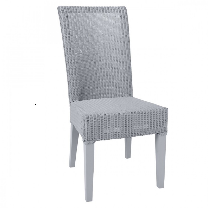 Chaise Lloyd Loom Josephine Bleu Gris IOD Design