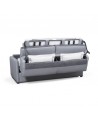 Canapé convertible système couchage express 3 places en tissu