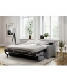 Canapé convertible système couchage express 3 places en tissu