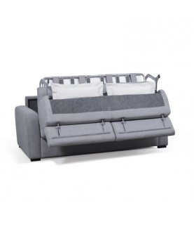Canapé convertible système couchage express 3 places en tissu
