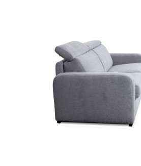 Canapé convertible système couchage express 3 places en tissu