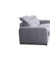 Canapé convertible système couchage express 3 places en tissu