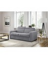 Canapé convertible système couchage express 3 places en tissu