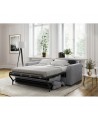 Canapé convertible système couchage express 3 places en tissu