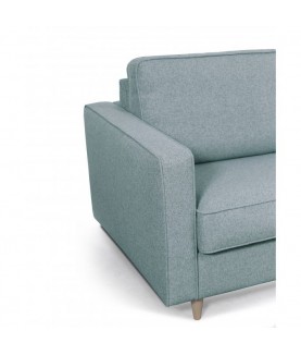 Canapé convertible système couchage express 3 places scandinave en tissu