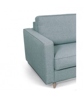 Canapé convertible système couchage express 3 places scandinave en tissu