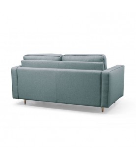 Canapé convertible système couchage express 3 places scandinave en tissu