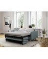Canapé convertible système couchage express 3 places scandinave en tissu