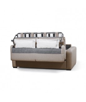 Lorenzo - Canapé convertible système couchage express 3 places en tissu
