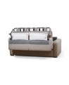 Lorenzo - Canapé convertible système couchage express 3 places en tissu