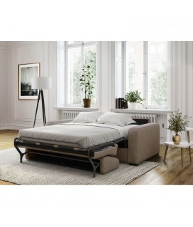 Lorenzo - Canapé convertible système couchage express 3 places en tissu