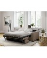 Lorenzo - Canapé convertible système couchage express 3 places en tissu