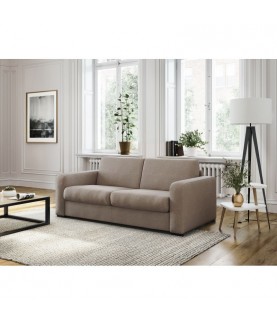 Lorenzo - Canapé convertible système couchage express 3 places en tissu