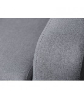 LORENZO - Canapé d'angle convertible système couchage express 3 places en tissu