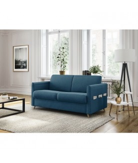 TALY - Canapé couchage rapide en tissu 3 places Mobilier du Jour