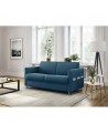TALY - Canapé couchage rapide en tissu 3 places Mobilier du Jour