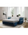 TALY - Canapé couchage rapide en tissu 3 places Mobilier du Jour