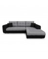 CECILIA - Canapé d'angle convertible 4 places en simili et microfibre