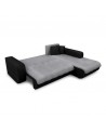 CECILIA - Canapé d'angle convertible 4 places en simili et microfibre