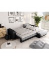 CECILIA - Canapé d'angle convertible 4 places en simili et microfibre