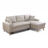 ATIK - Canapé d'angle scandinave réversible convertible avec coffre