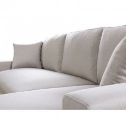 ATIK - Canapé d'angle scandinave réversible convertible avec coffre