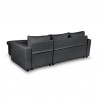 Canapé d'angle réversible, convertible en tissu avec coffre de rangement  - Mobiler du Jour