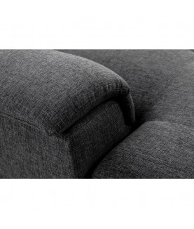 FLORENCIA - Canapé panoramique convertible avec 2 coffres en tissu - Mobilier du Jour