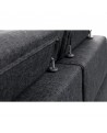 FLORENCIA - Canapé panoramique convertible avec 2 coffres en tissu - Mobilier du Jour