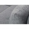 KAYA  - Canapé panoramique convertible avec large méridienne en tissu et simili