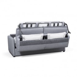 AMELIE - Canapé convertible système couchage express 3 places en tissu - Mobilier du Jour