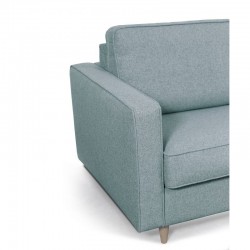 ONNI - Canapé convertible système couchage express 3 places scandinave en tissu