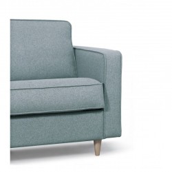 ONNI - Canapé convertible système couchage express 3 places scandinave en tissu