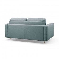 ONNI - Canapé convertible système couchage express 3 places scandinave en tissu