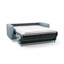 ONNI - Canapé convertible système couchage express 3 places scandinave en tissu