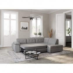 GAIA - Canapé d'angle convertible en tissu - Mobilier du Jour