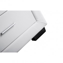 Dilla - Commode de chambre 3 tiroirs en simili