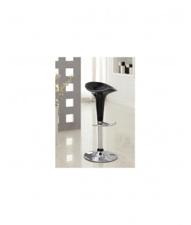POP Lot de 2 tabourets de bar noir Contemporain L 44 x P 47 cm