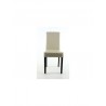 CARA Lot de 2 chaises de salle a manger Simili ivoire Classique L - Mobilier du Jour