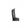 FELLA Lot de 2 chaises de salle a manger Simili noir Style contemporain