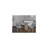 BJORK Lot de 2 chaises de salle a manger Simili gris Scandinave - Mobilier du Jour