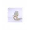 BJORK Lot de 2 chaises de salle a manger Simili gris Scandinave - Mobilier du Jour