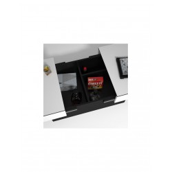 LUNA Table basse Blanc et Noir