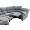 GLORIA - Canapé panoramique de relaxation 8 places en tissu - Mobilier du Jour