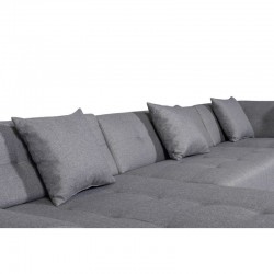BELLY - Canapé d'angle panoramique en tissu - Mobilier du Jour