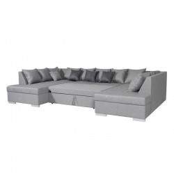 MILA - Canapé panoramique convertible en tissu