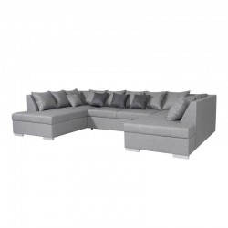 MILA - Canapé panoramique convertible en tissu