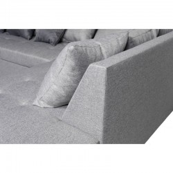 MILA - Canapé panoramique convertible en tissu