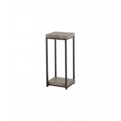 Console 30 cm Style industriel Noir et effet béton - Mobilier du Jour