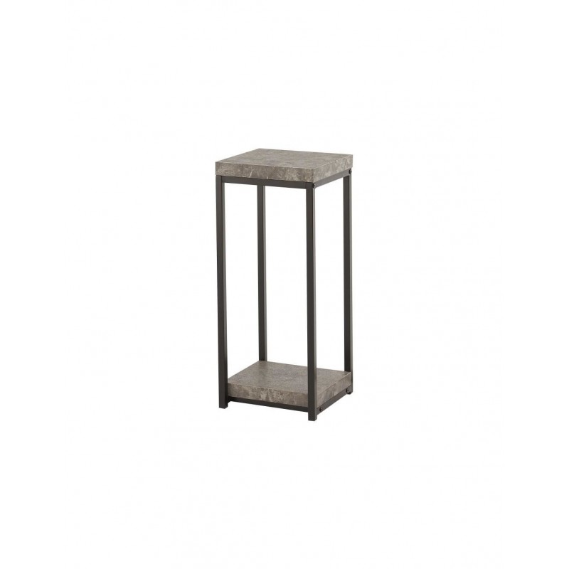 Console 30 cm Style industriel Noir et effet béton - Mobilier du Jour